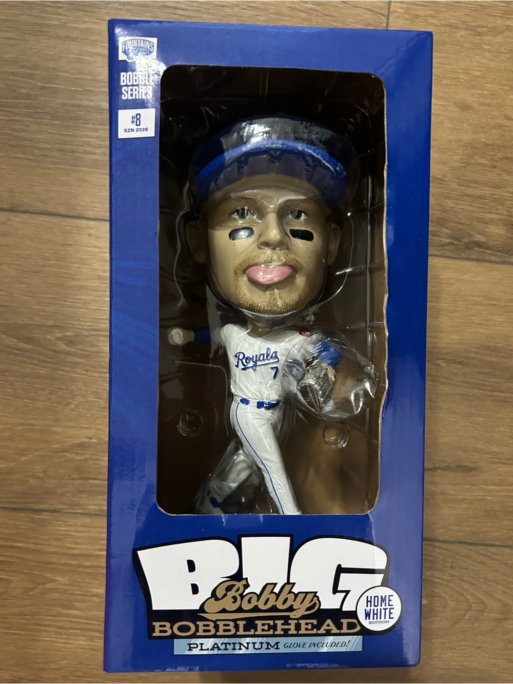 Kansas City Royals #7 Big Bobby Bobblehead - Blue & White